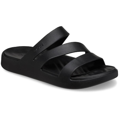Sandália Crocs Getaway Strappy Black - Feminino - Foto 2