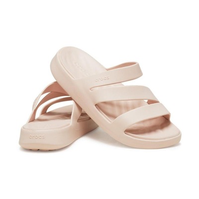 Sandália Crocs Getaway Strappy Quartz - Feminino - Foto 2