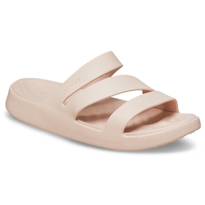 Sandália Crocs Getaway Strappy Quartz - Feminino - Foto 5