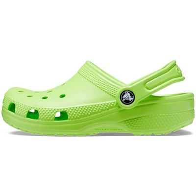 Sandália Crocs Classic Clog Kids Limeade - Infantil - Foto 2