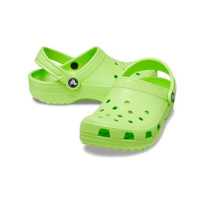 Sandália Crocs Classic Clog Kids Limeade - Infantil - Foto 3