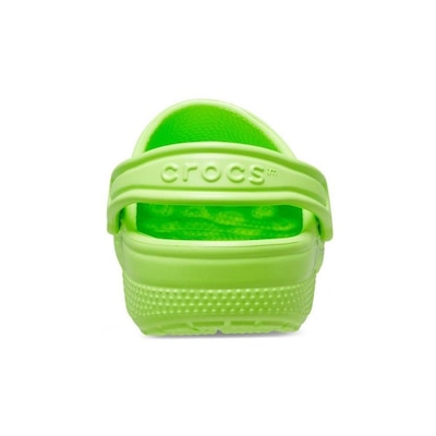 Sandália Crocs Classic Clog Kids Limeade - Infantil - Foto 5