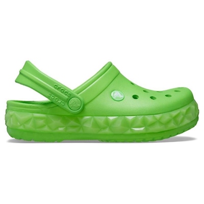 Sandália Crocs Crocband Geometric Glow Band Clog T - Infantil - Foto 5