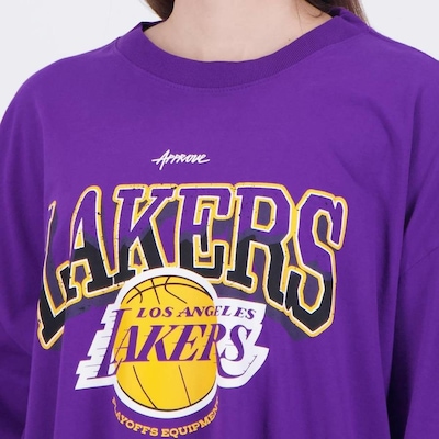 Camiseta Approve Over New Nba Lakers - Feminina - Foto 5