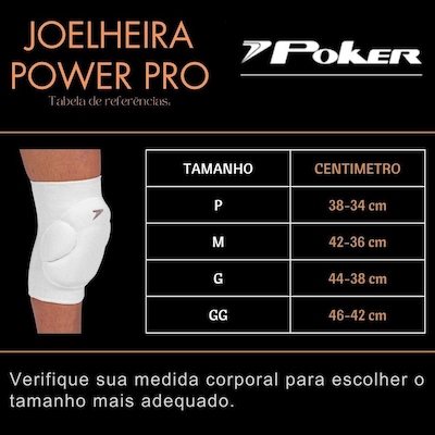 Kit Joelheira Manguito Vôlei Poker Power - Foto 6