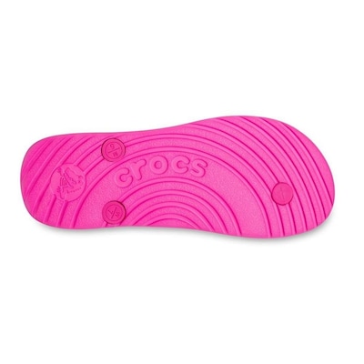 Chinelo Crocs Flip Pink Crush - Unissex - Foto 5