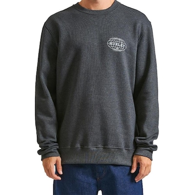 Blusão de Moletom Hurley Careca Global - Masculino - Foto 1