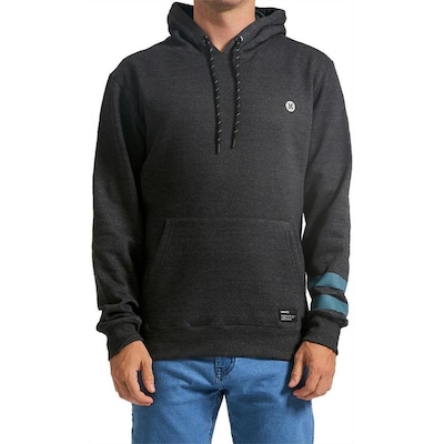 Blusão de Moletom Hurley Canguru Heat Transfer - Masculino - Foto 1