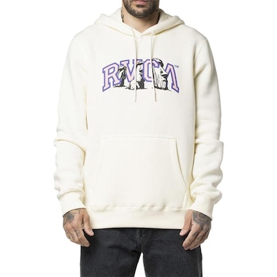 Blusão de Moletom Rvca Canguru Apa Nui - Masculino - Foto 1