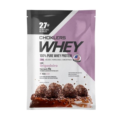 Whey Protein Chocklers Mix Nutri 15Unid. Sachê 40G  - Brigadeiro - Foto 1