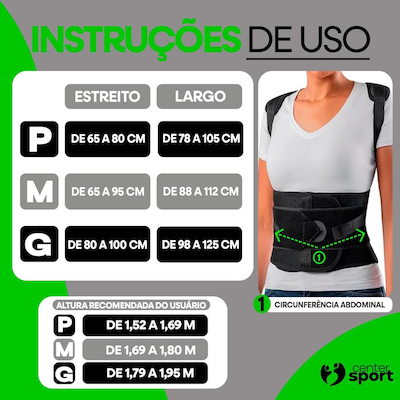 Corretor Postural Support Hidrolight Estreito - Unissex - Foto 2