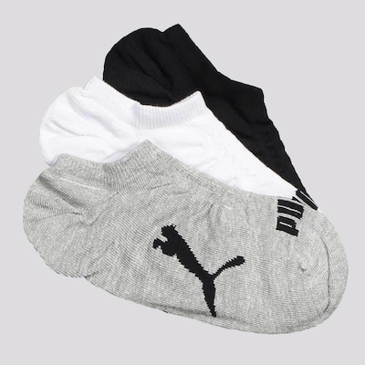 Kit Meias Sapatilha Puma com 3 Pares - Feminina - Foto 1