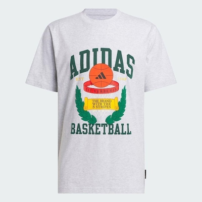 Camiseta adidas Estampada Basketball Crest - Masculina - Foto 4