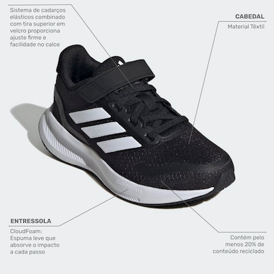Tênis adidas Runfalcon 5 El C - Infantil - Foto 2