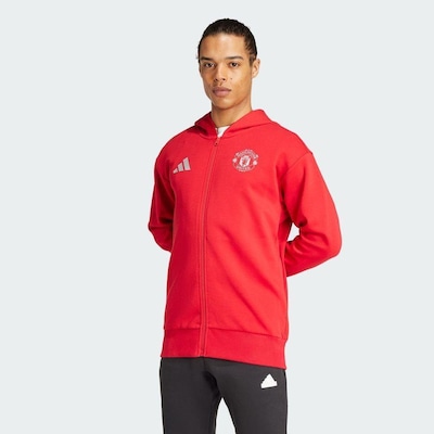 Jaqueta com Capuz adidas Hino Manchester United - Masculina - Foto 3