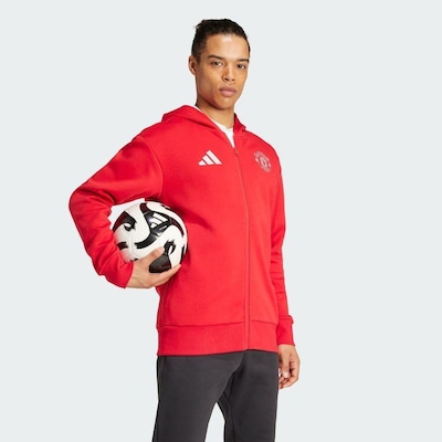 Jaqueta com Capuz adidas Hino Manchester United - Masculina - Foto 6