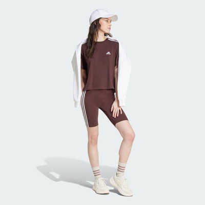 Shorts adidas Essentials 3-Stripes Bike - Feminino - Foto 6