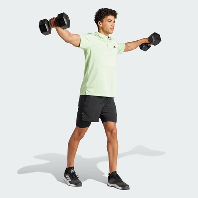 Shorts adidas Treino 2 em 1 Gym+ - Masculino - Foto 5