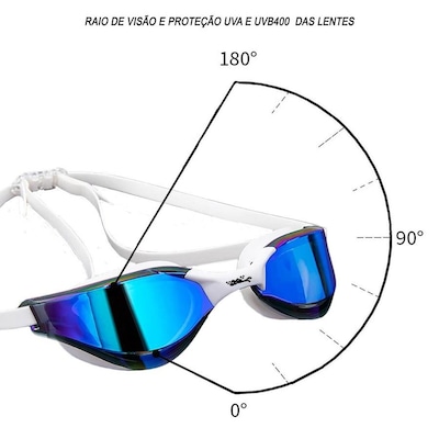 Óculos de Natação Gold Sports Snake Pro Performance 5.0 - Adulto - Foto 5
