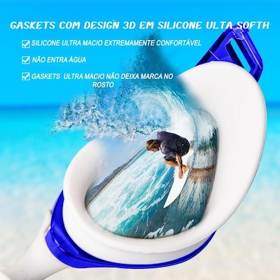 Óculos de Natação Gold Sports Snake Pro Performance 5.0 - Adulto - Foto 6