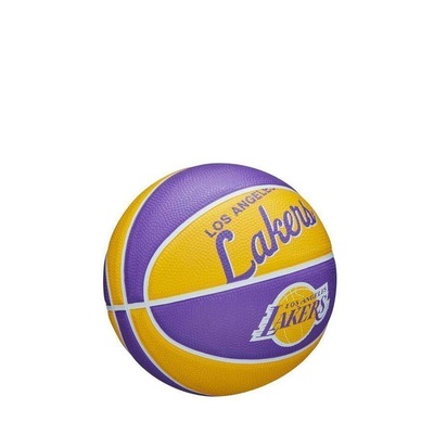 Mini Bola Basquete Wilson Nba Retro Lakers - Foto 2