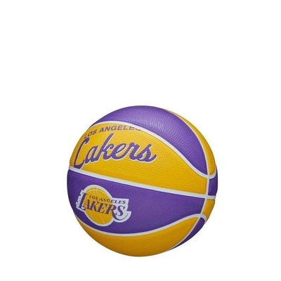Mini Bola Basquete Wilson Nba Retro Lakers - Foto 3