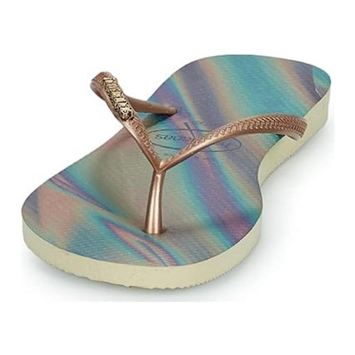Chinelo Havaianas Slim Iridescent - Feminino - Foto 2