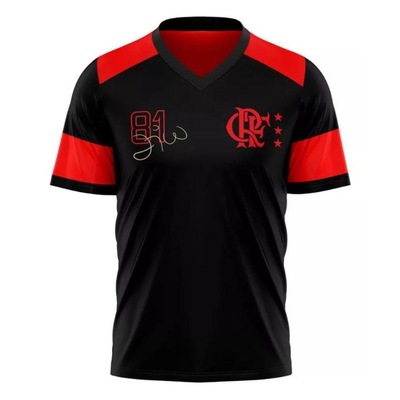 Camiseta do Flamengo Braziline Zico Retro 81 Oficial Licenciada - Unissex - Foto 1