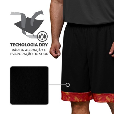 Bermuda Basquete Muvin Basic - Masculina - Foto 4