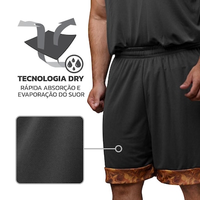 Bermuda Basquete Muvin Basic - Masculina - Foto 2