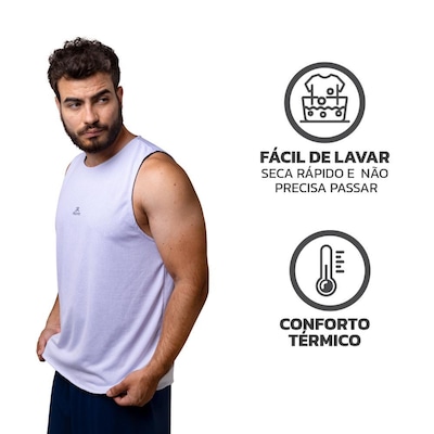 Camiseta Regata Dupla Face Basquete Muvin Basic - Masculina - Foto 5