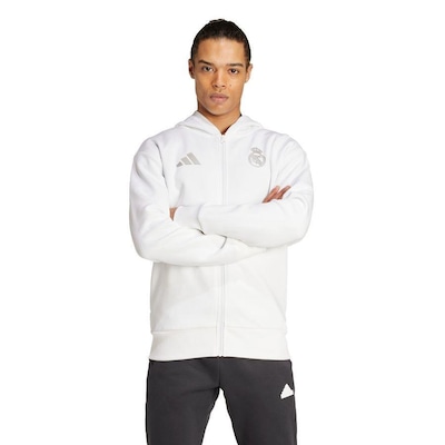Jaqueta com Capuz adidas Hino Real Madrid - Masculina - Foto 2