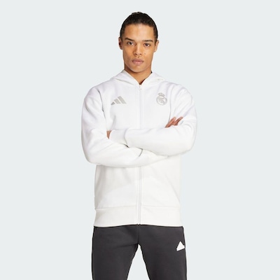 Jaqueta com Capuz adidas Hino Real Madrid - Masculina - Foto 3