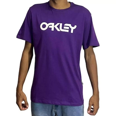 Camiseta Oakley Mark Ii Ss Enamel Purple - Masculina - Foto 1