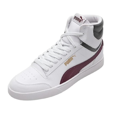 Tênis Puma Shuffle Mid Bdp Masculino- Branco-Roxo - Foto 3
