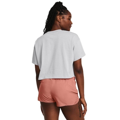 Blusa Cropped de Treino Under Armour Heivyweight Scripted Wordmark - Feminina - Foto 2