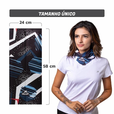 Bandana Faixa Tube Band Esportiva E02 UV50 Muvin - Foto 2