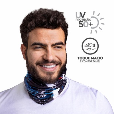 Bandana Faixa Tube Band Esportiva E02 UV50 Muvin - Foto 3