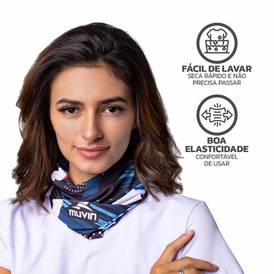 Bandana Faixa Tube Band Esportiva E02 UV50 Muvin - Foto 4