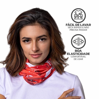 Bandana Faixa Tube Band Esportiva E02 UV50 Muvin - Foto 5
