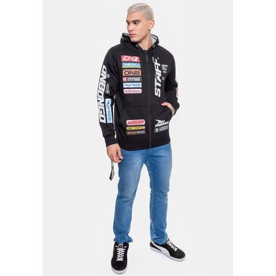 Blusão de Moletom com Capuz Onbongo Staff com Ziper - Masculino - Foto 5