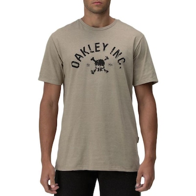 Camiseta Oakley Inc Skull Tee Rye - Masculina - Foto 1