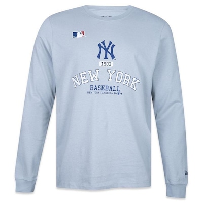 Camiseta New Era Manga Longa New York Yankees Club House - Masculina - Foto 1
