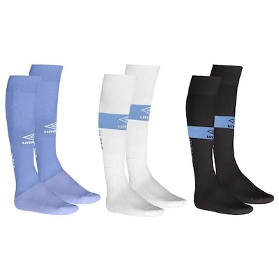 Kit Meião do Grêmio Umbro - 3 Pares - Unissex - Foto 1
