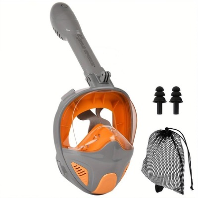 Mascara Subaquática de De Mergulho Gold Sports New Full Face com Snorkel - Foto 1