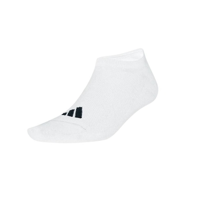 Kit Meias adidas Invisível No-Show Sportswear Malha Elástica 3 Pares - Adulto - Foto 2