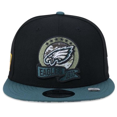 Boné Aba Reta New Era 950 Philadelphia Eagles Salute To Service Snapback - Adulto - Foto 3
