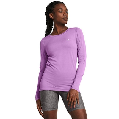 Camiseta Manga Longa Under Armour Heatgear - Feminina - Foto 1