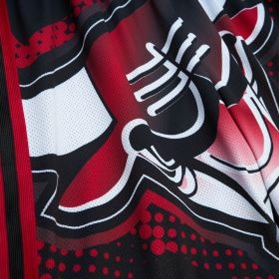 Short Mitchell & Ness Big Face 7.0 Fashion Chicago Bulls - Masculino - Foto 3