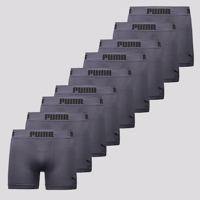 Kit Cueca Boxer Puma Anatomic sem Costura - 9 Unidades - Masculino - Foto 1